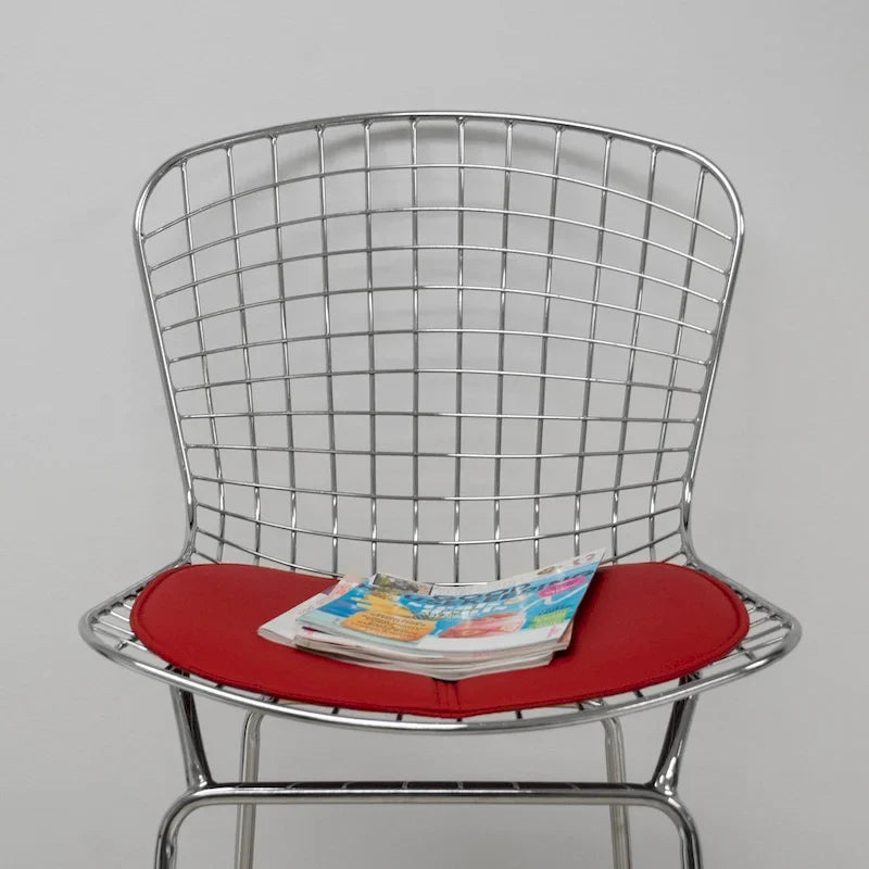 Mid-Century Modern Chrome Wire Counter Stool, Set of 2