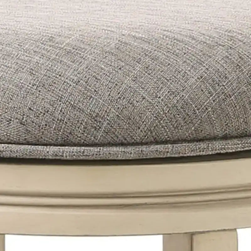 26-Inch Counter Height Swivel Bar Stool with Upholstered Seat