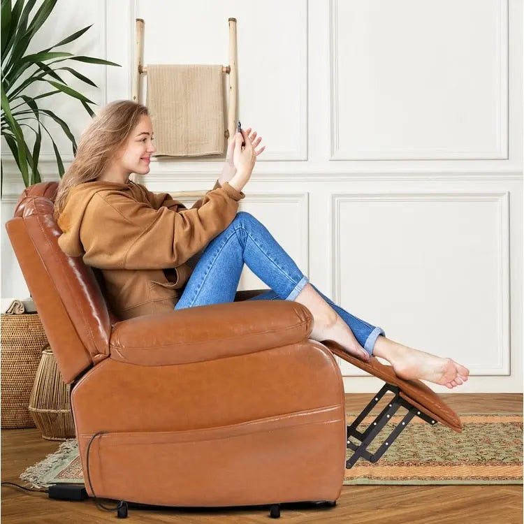 Electric Power Lift Recliner Chair with Remote Control for Elderly Use