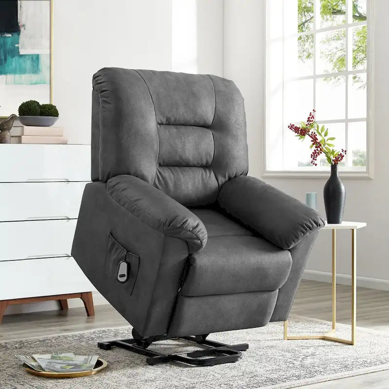 Electric Power Lift Recliner Chair with Remote Control for Elderly Use