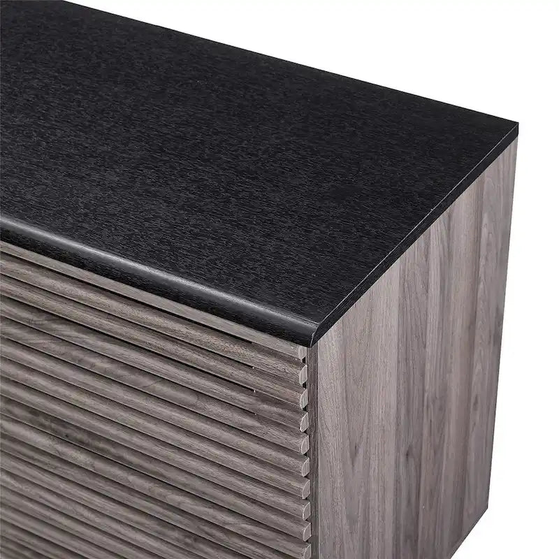 59-Inch Sideboard Storage Cabinet with 4 Drawers and 2 Sliding Doors
