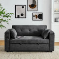 2-Seat Sleeper Sofa Bed with USB Port, Cup Holders, Side Pockets and Lumbar Pillow