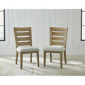 Button-Tufted Dining Chair with Tapered Wood Legs and Padded Seat