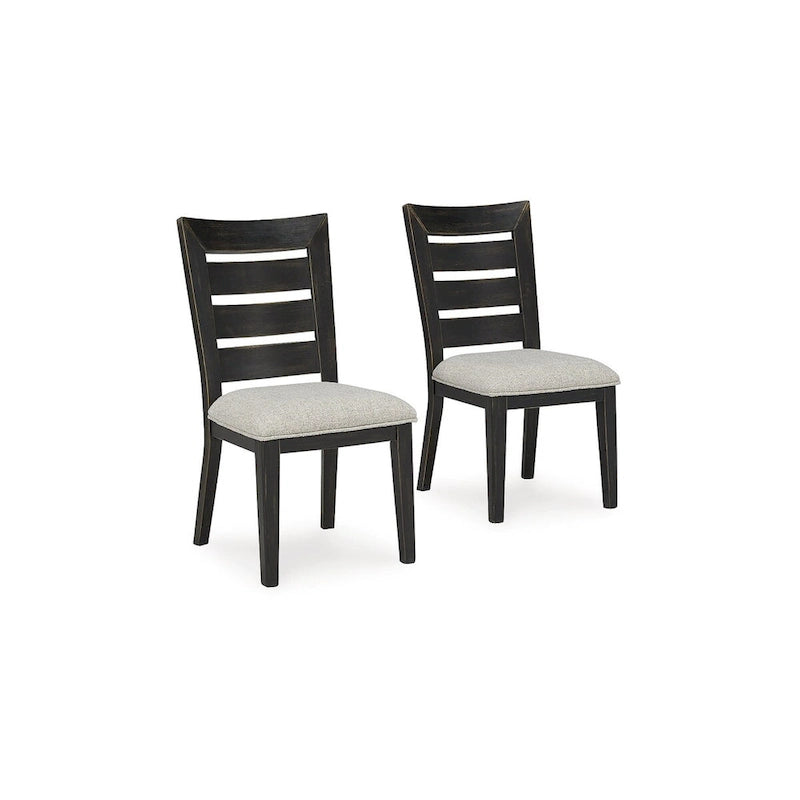 Button-Tufted Dining Chair with Tapered Wood Legs and Padded Seat