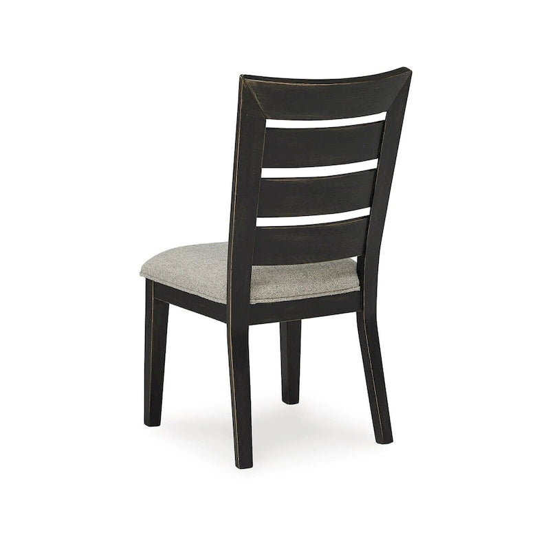 Button-Tufted Dining Chair with Tapered Wood Legs and Padded Seat