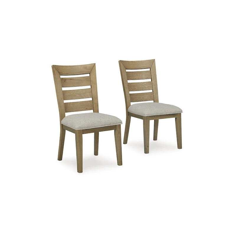 Button-Tufted Dining Chair with Tapered Wood Legs and Padded Seat