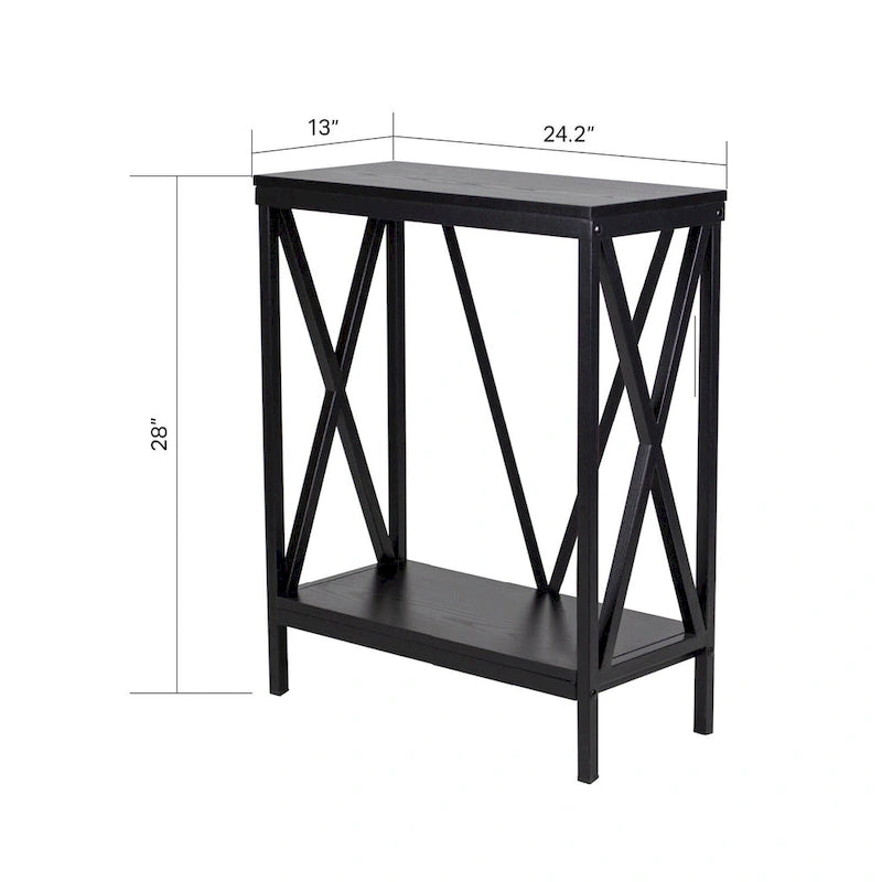 20-Gallon Steel X-Frame Fish Tank Stand with Black Powder Coat Finish